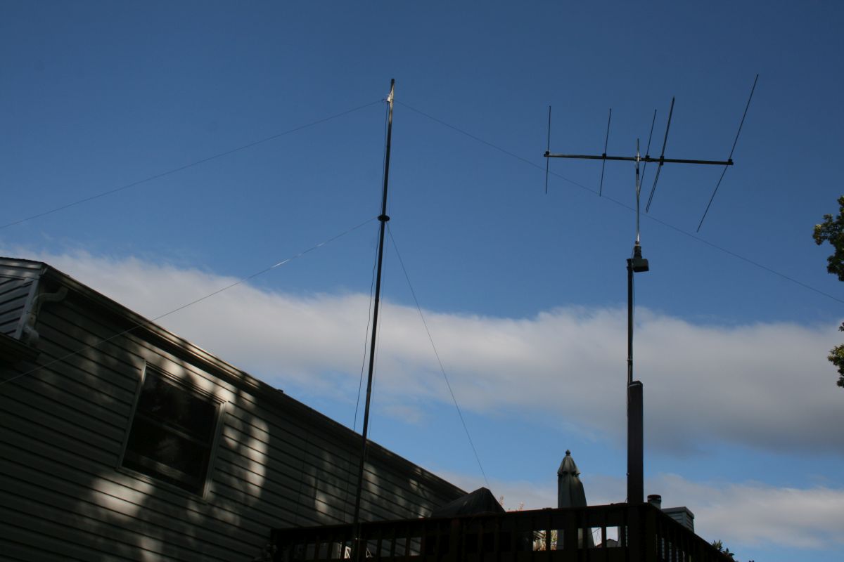 Antenna pointing North-West